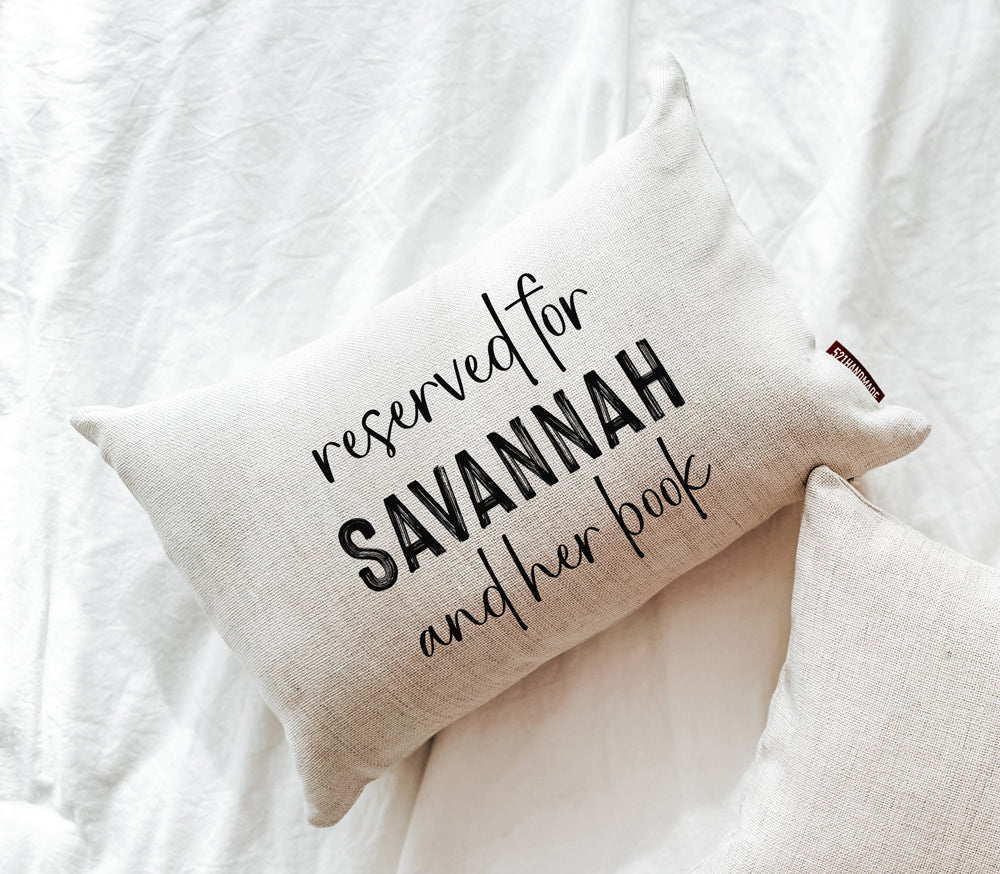 Book Pillow - Reserved For Personalized Name Pillow
