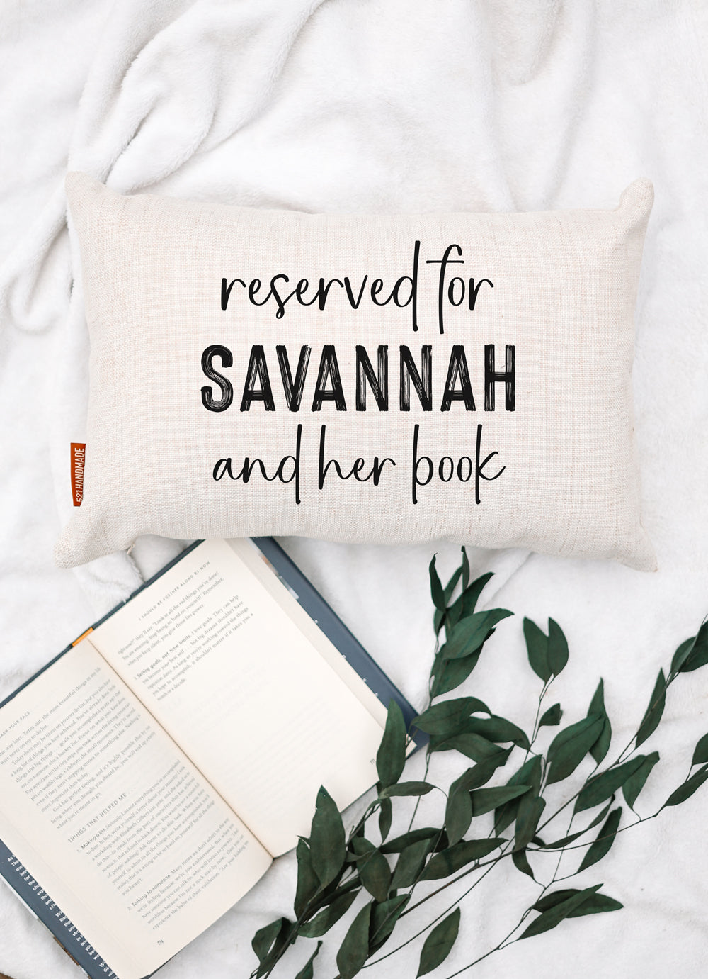 Book Pillow - Reserved For Personalized Name Pillow