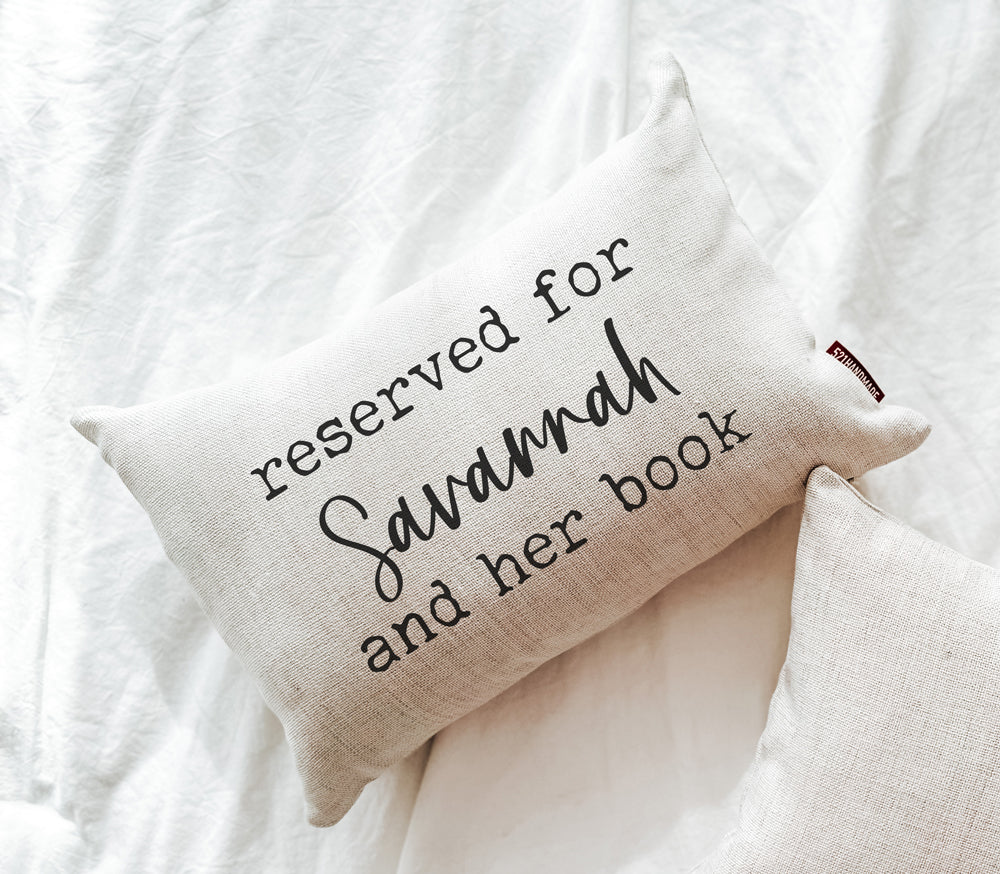 Book Pillow - Reserved For Custom Name Pillow