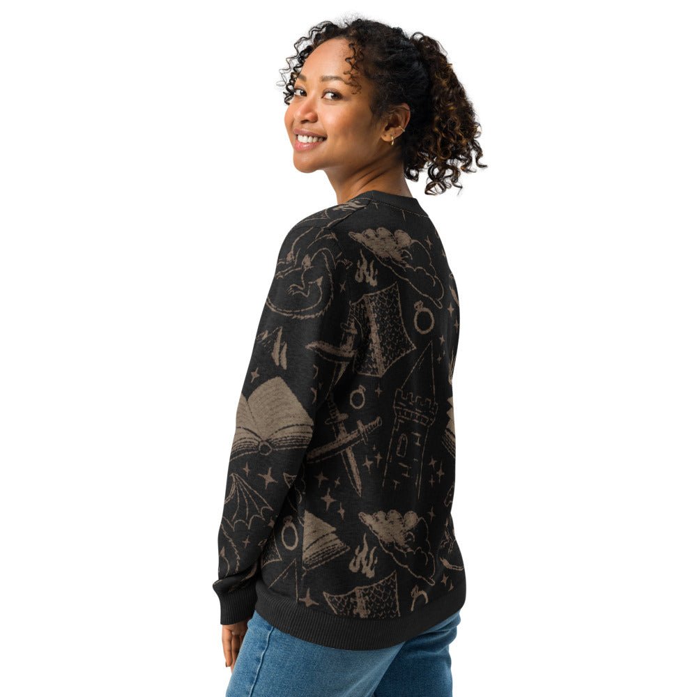 Romantasy Dark Crew-Neck Sweater