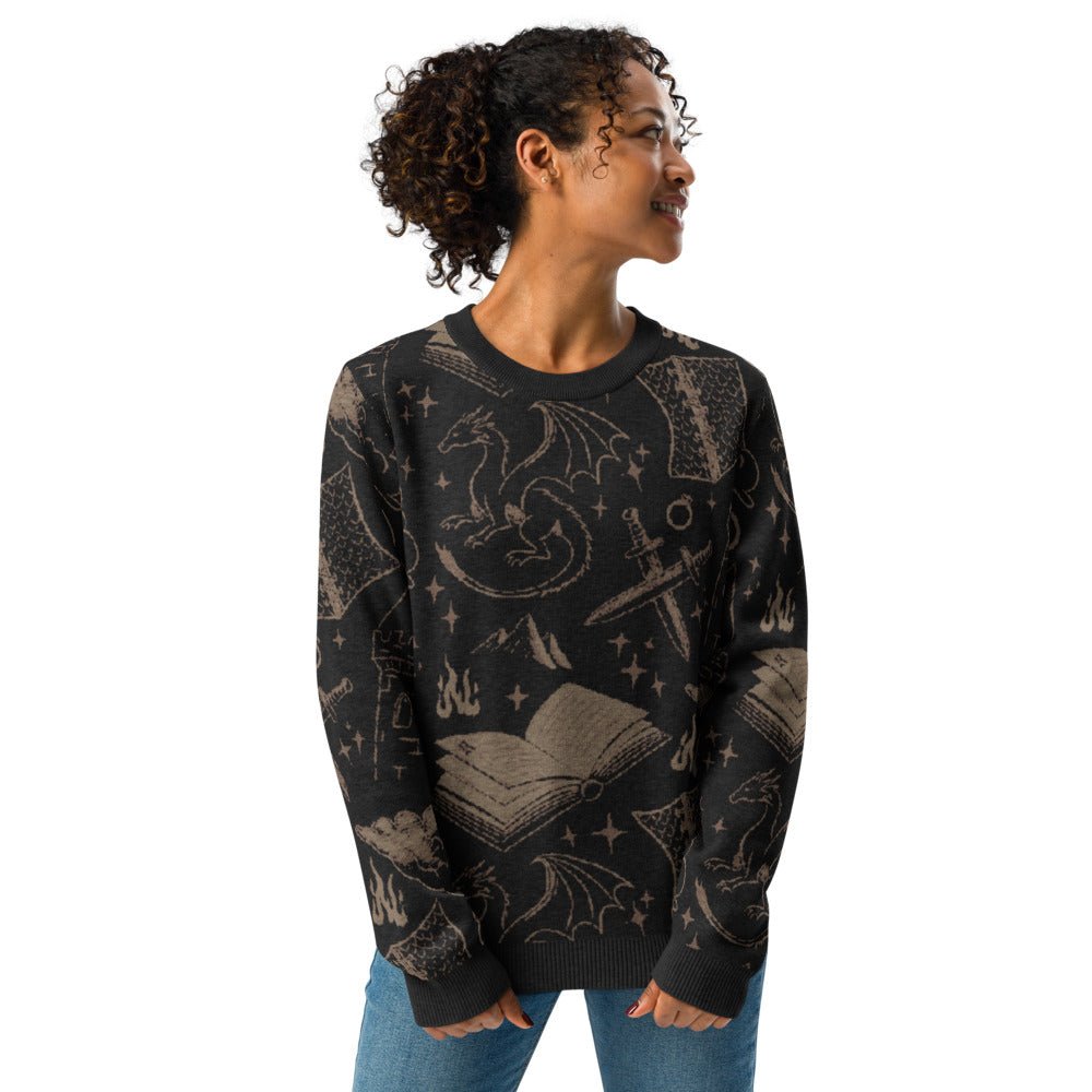 Romantasy Dark Crew-Neck Sweater