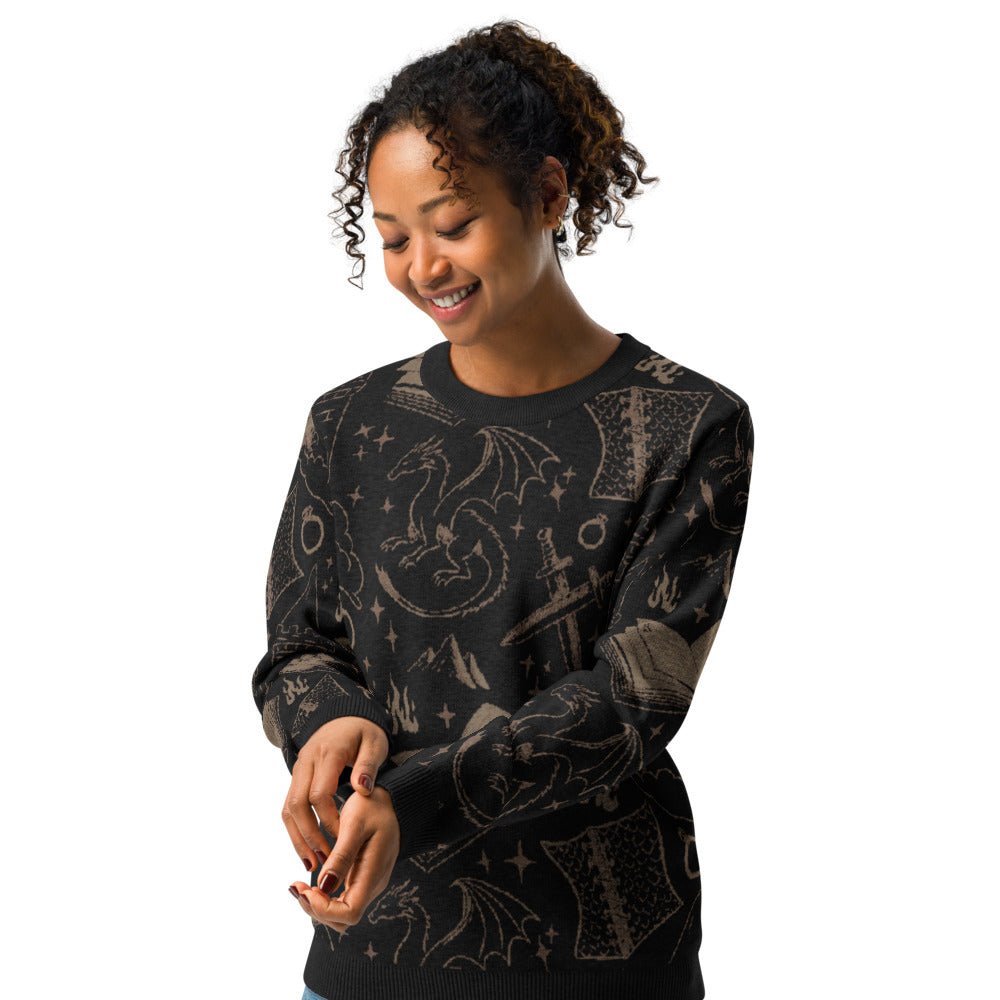Romantasy Dark Crew-Neck Sweater
