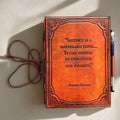 Agatha Christie Quote Leather Journal - "Instinct Is a Marvelous Thing"