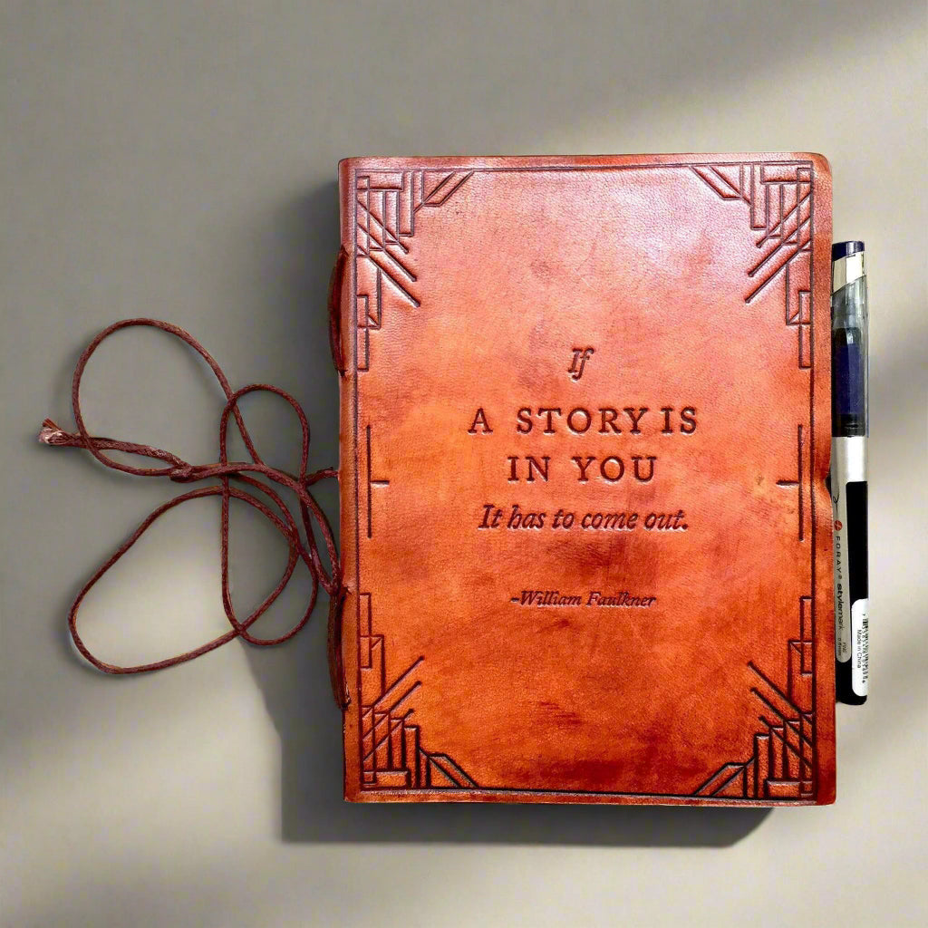 "If A Story" Handmade Leather Journal