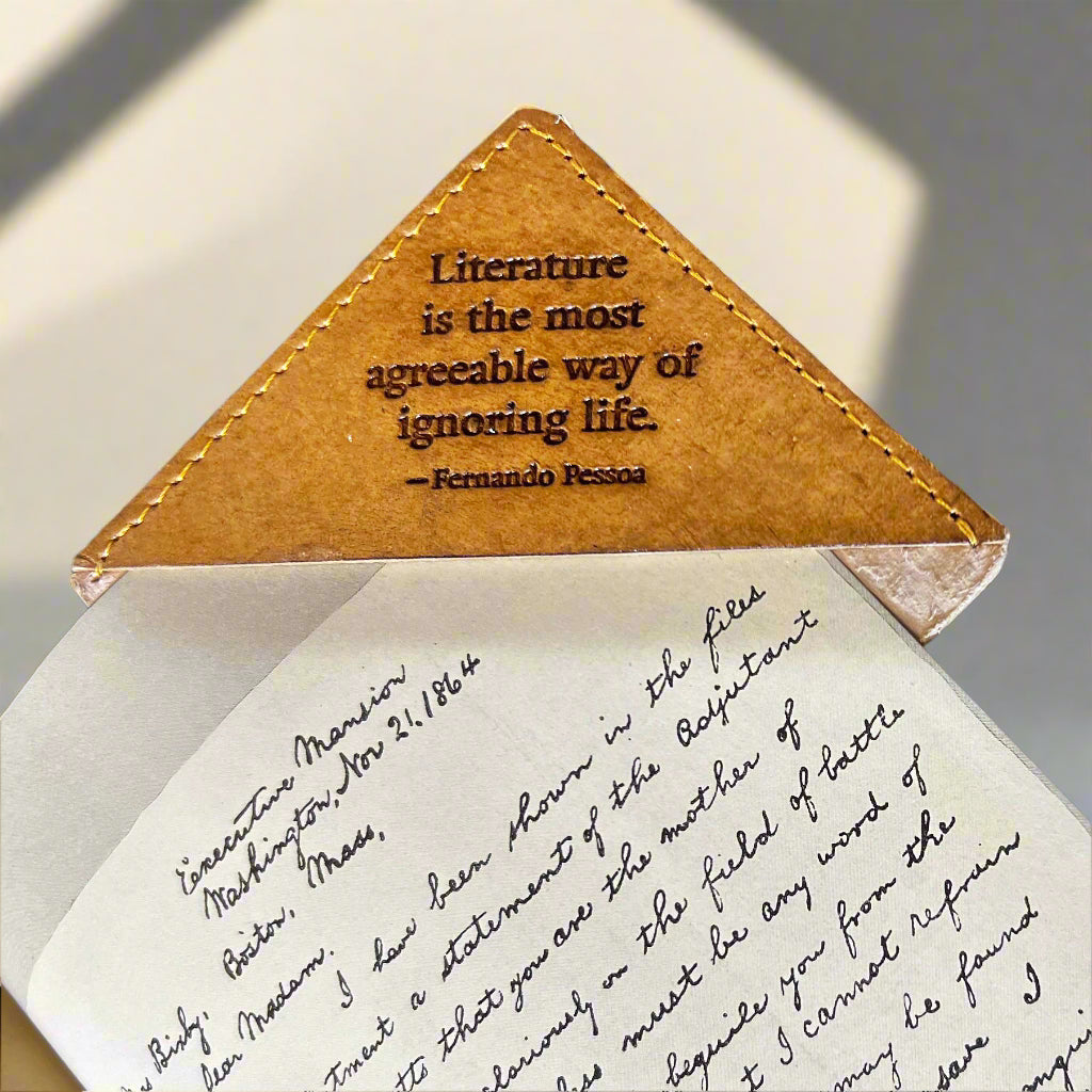 Square Leather Bookmarks