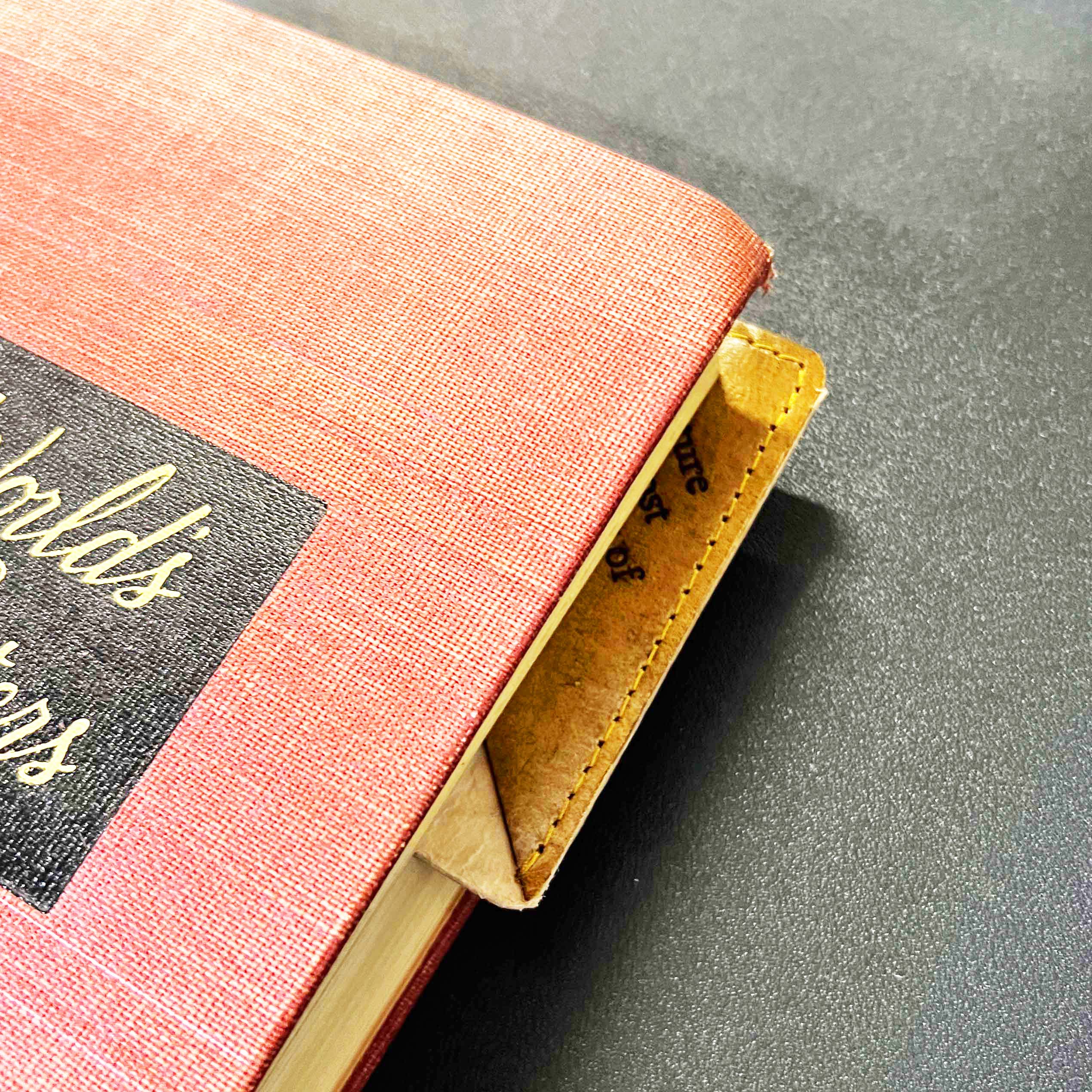 Square Leather Bookmarks