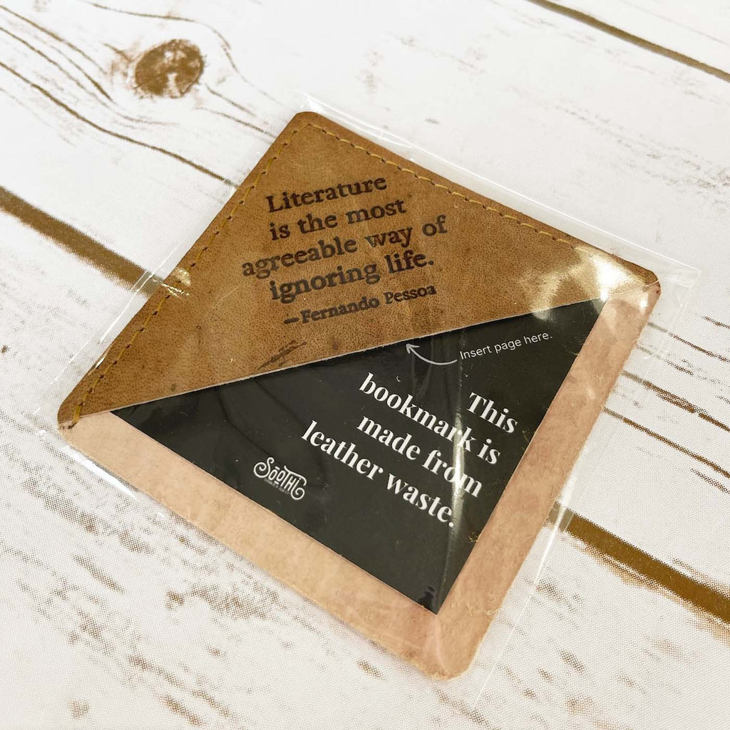 Square Leather Bookmarks