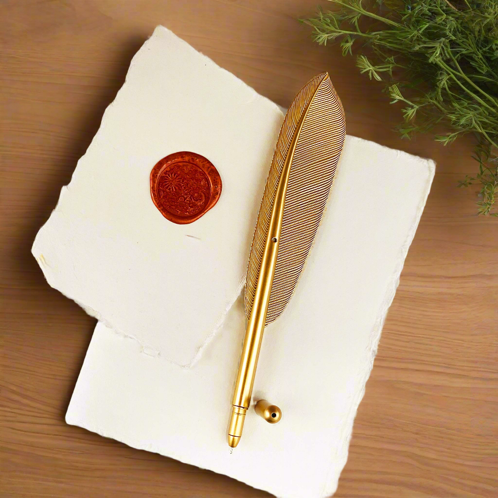 Elegant Feather Style Pen - Unique Quill Inspired Design