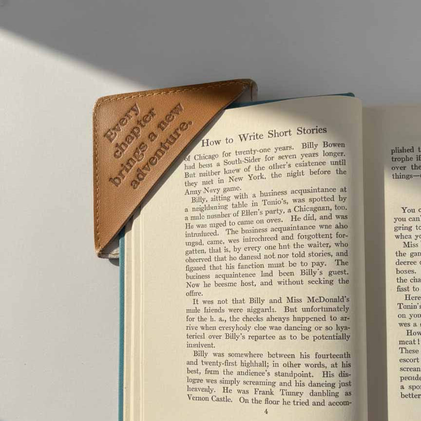 Square Leather Bookmarks