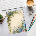 DipaliZ Flowers Border Notepad Magnetic Backing Sizes