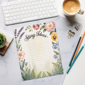 DipaliZ Flower Notepad Magnetic Desk Essential Size Options