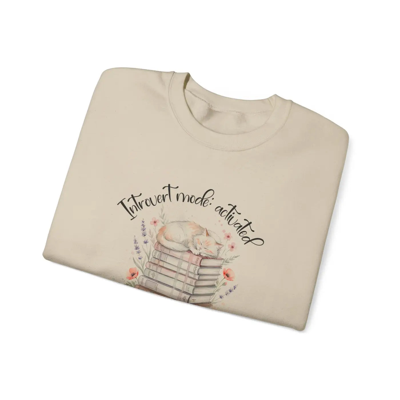 DipaliZ Sweatshirt Books Graphic Tubular Knit Construction